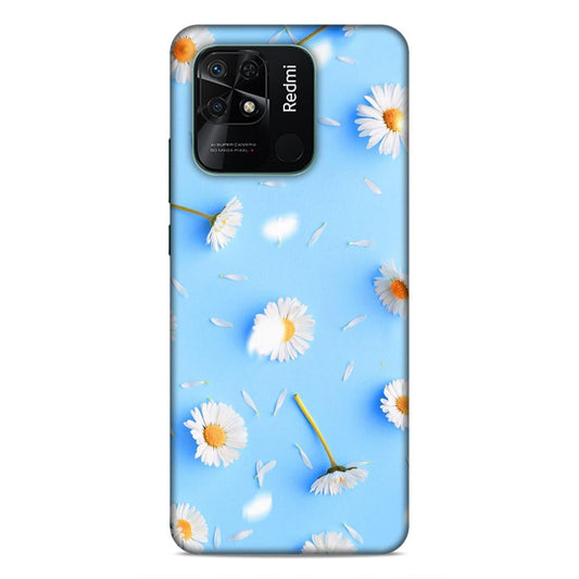 Floral In Sky Blue Hard Back Case For Xiaomi Redmi 10 / 10C / 10 Power