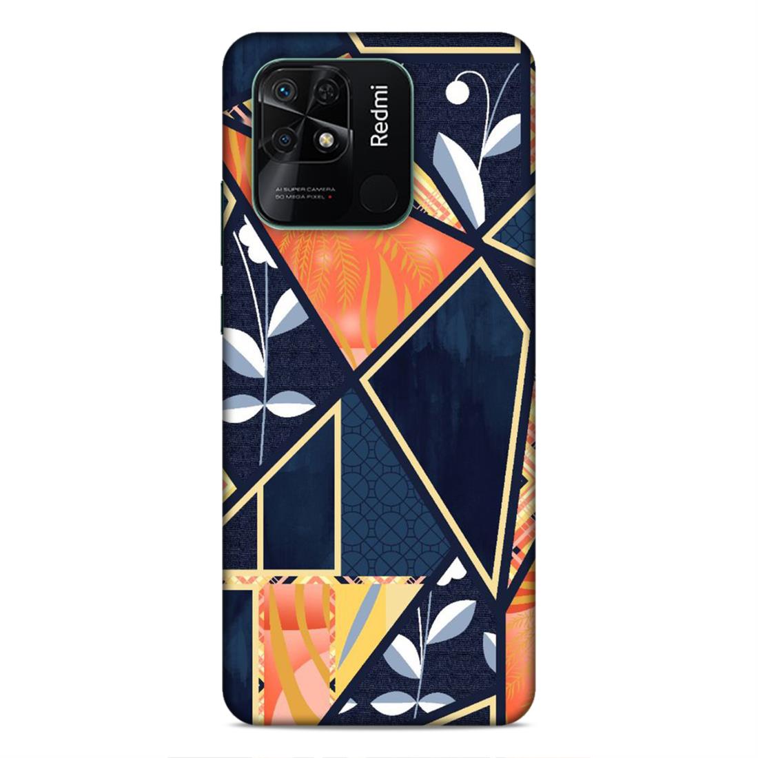 Floral Textile Pattern Hard Back Case For Xiaomi Redmi 10 / 10C / 10 Power
