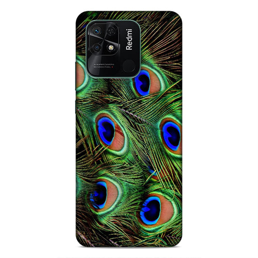 Peacock Feather Hard Back Case For Xiaomi Redmi 10 / 10C / 10 Power