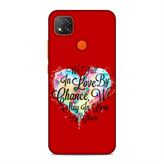 Fall in Love Stay in Love Hard Back Case For Xiaomi Poco C31 / Redmi 9 / 9C / 9 Active
