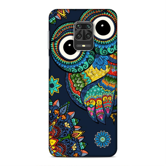 Owl and Mandala Flower Hard Back Case For Xiaomi Poco M2 Pro / Redmi Note 9 Pro / 9 Pro Max / 10 Lite