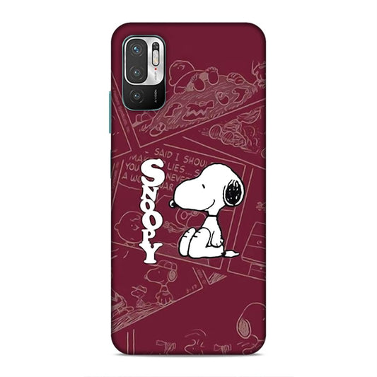 Snoopy Cartton Hard Back Case For Xiaomi Poco M3 Pro 5G / Redmi Note 10 5G / 10T 5G