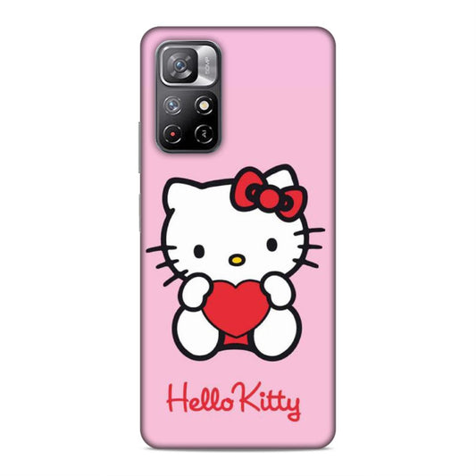 Hello Kitty in Pink Hard Back Case For Xiaomi Poco M4 Pro 5G / Redmi Note 11T 5G