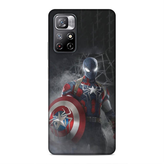 Spiderman With Shild Hard Back Case For Xiaomi Poco M4 Pro 5G / Redmi Note 11T 5G