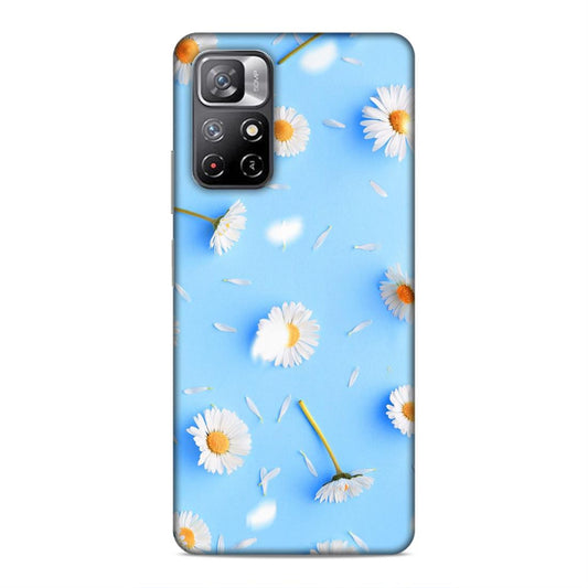 Floral In Sky Blue Hard Back Case For Xiaomi Poco M4 Pro 5G / Redmi Note 11T 5G