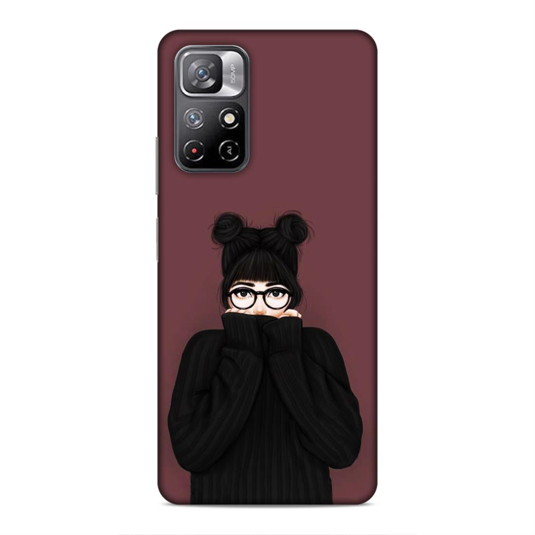 Aesthetic Girl Art Hard Back Case For Xiaomi Poco M4 Pro 5G / Redmi Note 11T 5G
