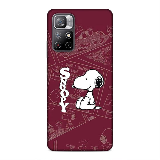 Snoopy Cartton Hard Back Case For Xiaomi Poco M4 Pro 5G / Redmi Note 11T 5G