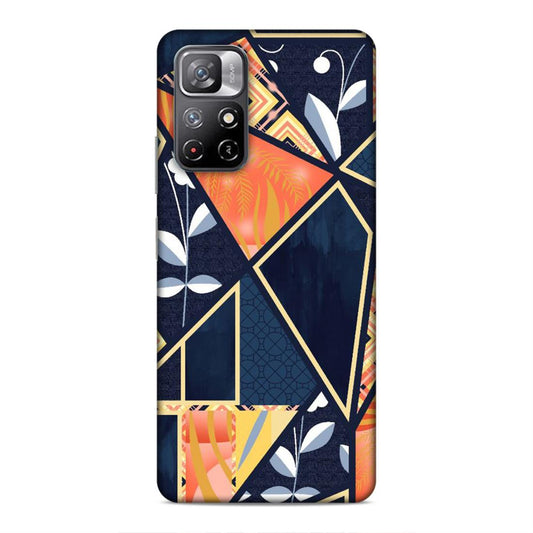 Floral Textile Pattern Hard Back Case For Xiaomi Poco M4 Pro 5G / Redmi Note 11T 5G
