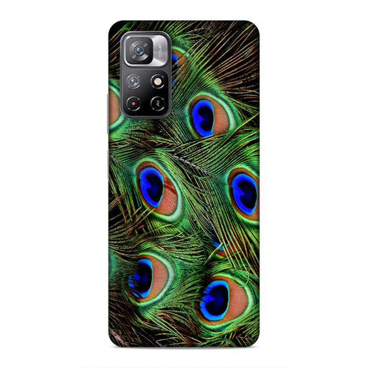 Peacock Feather Hard Back Case For Xiaomi Poco M4 Pro 5G / Redmi Note 11T 5G