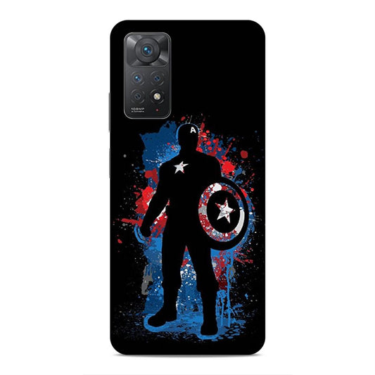 Black Captain America Hard Back Case For Xiaomi Redmi Note 11 Pro 4G / 5G / Note 11 Pro Plus 5G