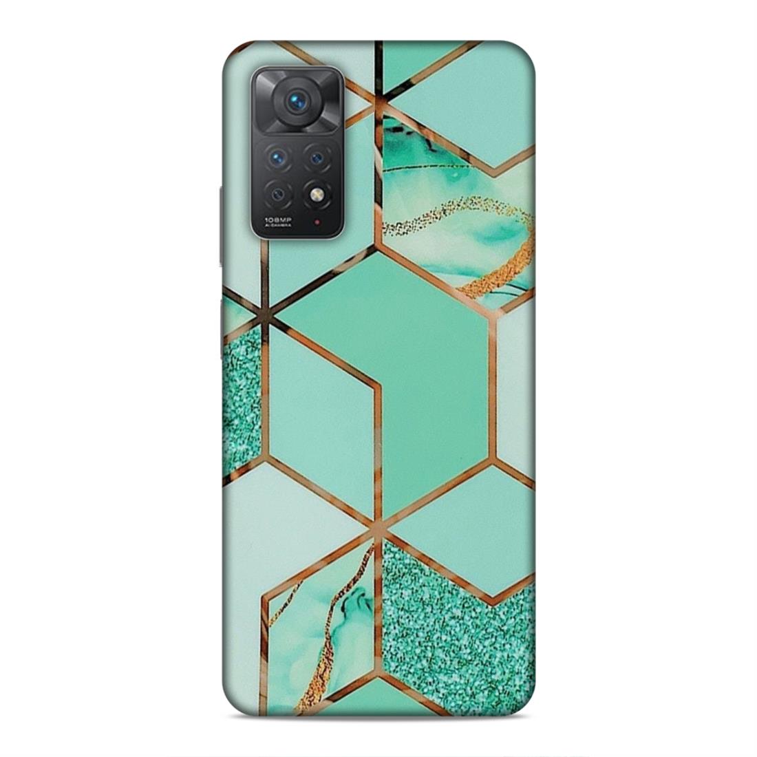 Hexagonal Marble Pattern Hard Back Case For Xiaomi Redmi Note 11 Pro 4G / 5G / Note 11 Pro Plus 5G