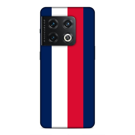 Blue White Red Pattern Hard Back Case For OnePlus 10 Pro