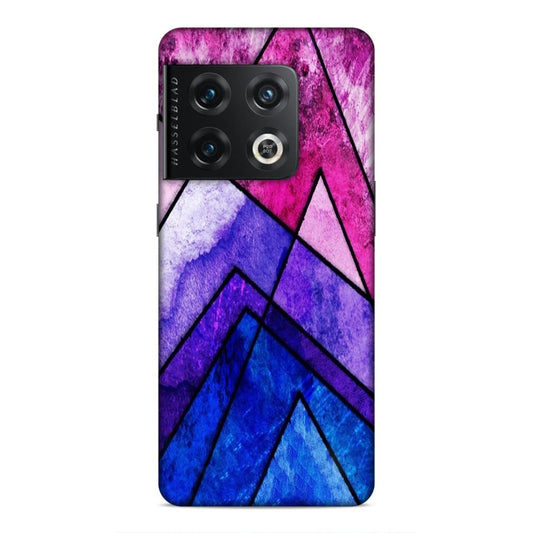 Blue Pink Pattern Hard Back Case For OnePlus 10 Pro