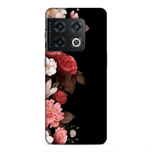 Floral in Black Hard Back Case For OnePlus 10 Pro