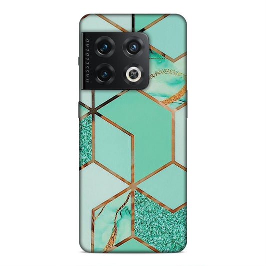 Hexagonal Marble Pattern Hard Back Case For OnePlus 10 Pro