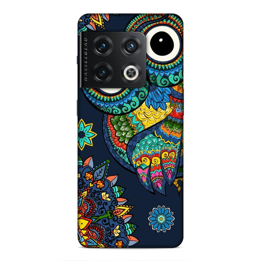 Owl and Mandala Flower Hard Back Case For OnePlus 10 Pro
