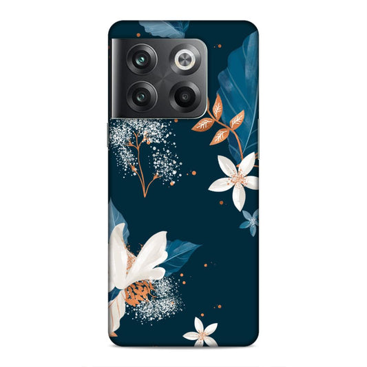 Blue Floral Hard Back Case For OnePlus 10T