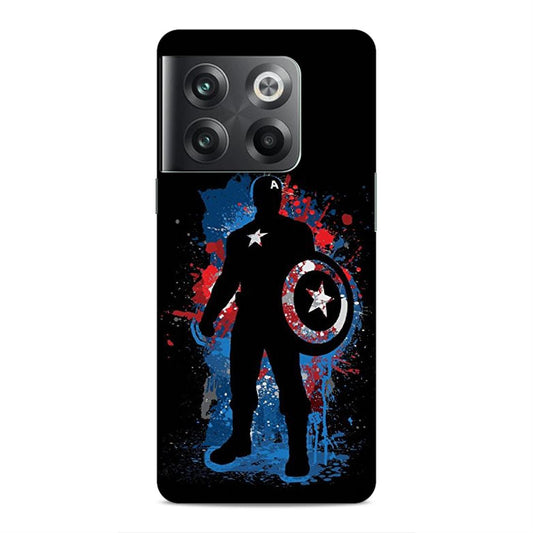 Black Captain America Hard Back Case For OnePlus 10T