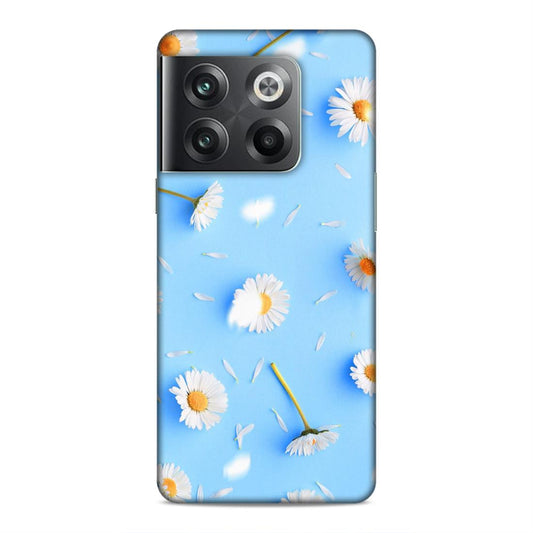Floral In Sky Blue Hard Back Case For OnePlus 10T