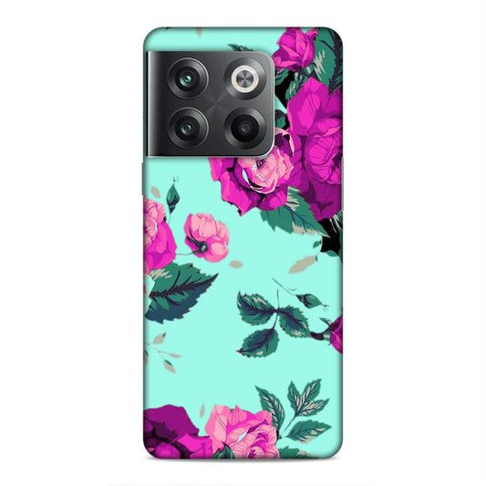 Pink Floral Hard Back Case For OnePlus 10T