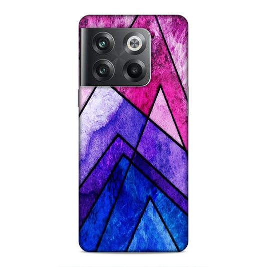 Blue Pink Pattern Hard Back Case For OnePlus 10T