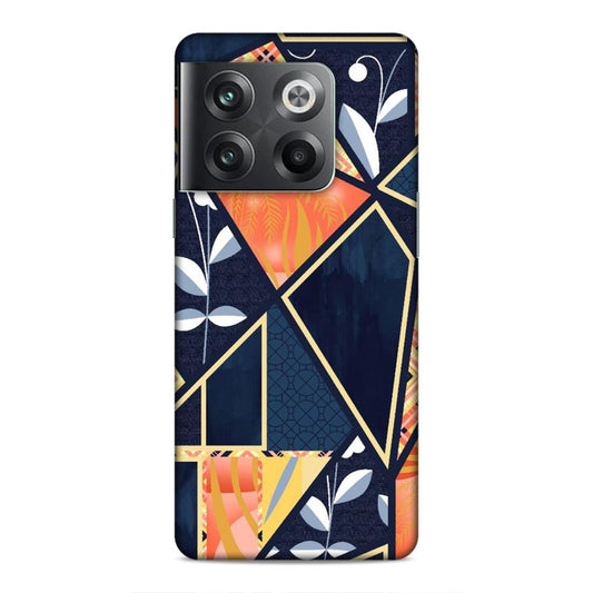 Floral Textile Pattern Hard Back Case For OnePlus 10T