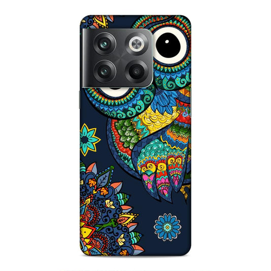 Owl and Mandala Flower Hard Back Case For OnePlus 10T