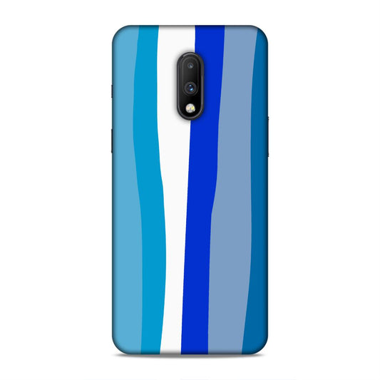 Blue Rainbow Hard Back Case For OnePlus 6T / 7