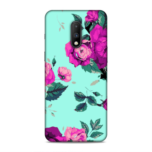 Pink Floral Hard Back Case For OnePlus 6T / 7