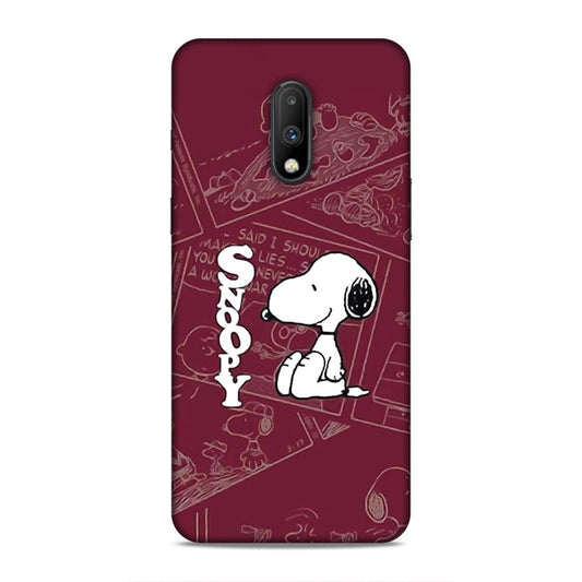 Snoopy Cartton Hard Back Case For OnePlus 6T / 7
