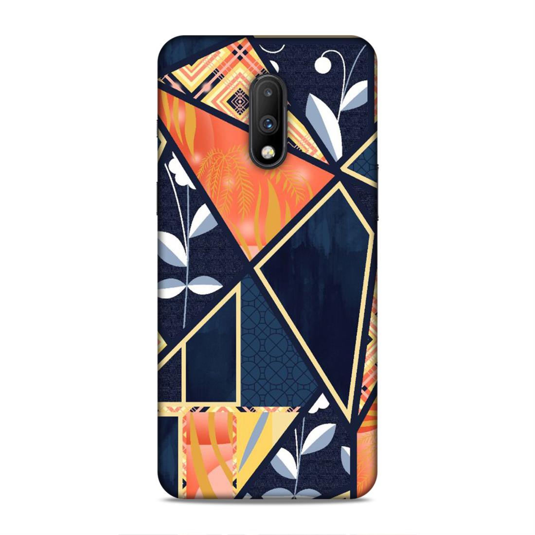 Floral Textile Pattern Hard Back Case For OnePlus 6T / 7