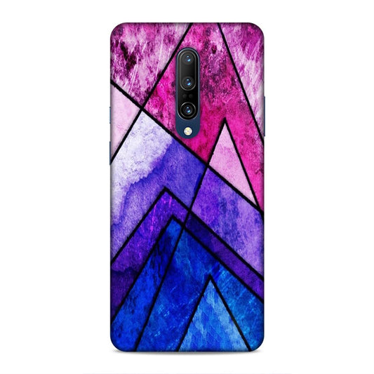 Blue Pink Pattern Hard Back Case For OnePlus 7 Pro