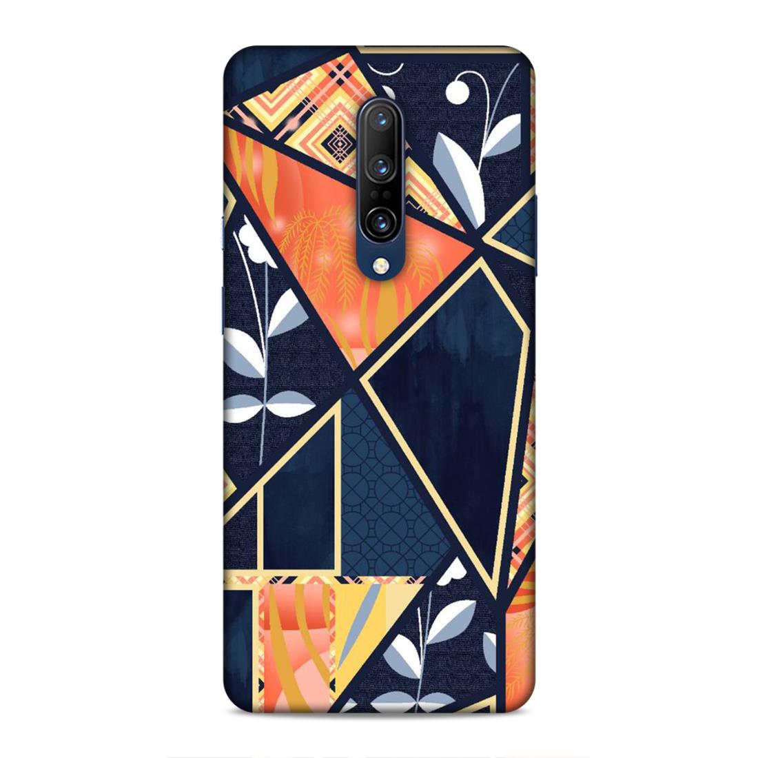 Floral Textile Pattern Hard Back Case For OnePlus 7 Pro