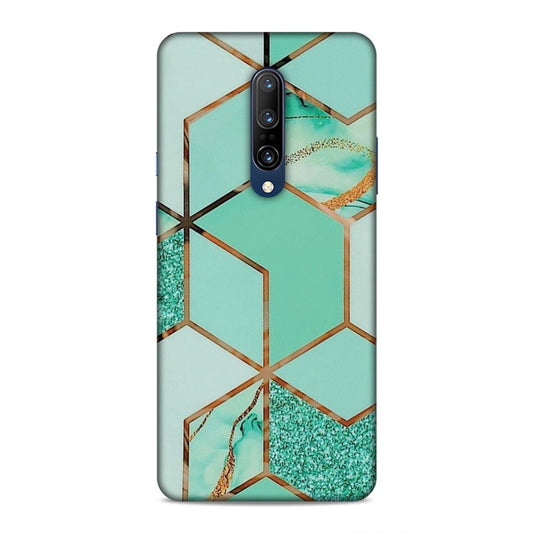 Hexagonal Marble Pattern Hard Back Case For OnePlus 7 Pro