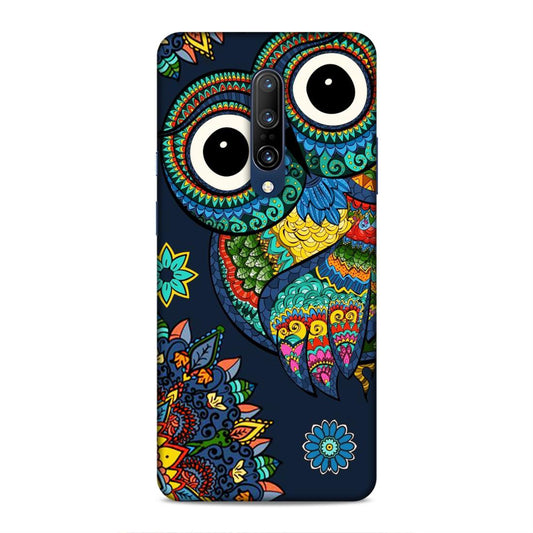 Owl and Mandala Flower Hard Back Case For OnePlus 7 Pro