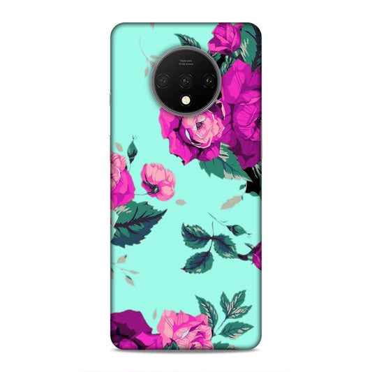 Pink Floral Hard Back Case For OnePlus 7T