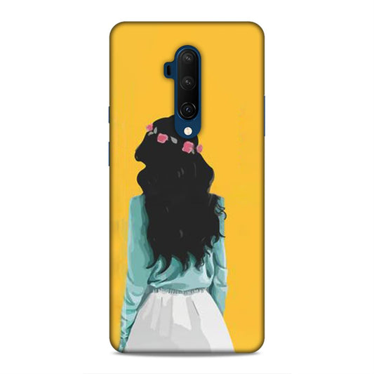 Stylish Girl Hard Back Case For OnePlus 7T Pro