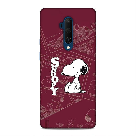 Snoopy Cartton Hard Back Case For OnePlus 7T Pro