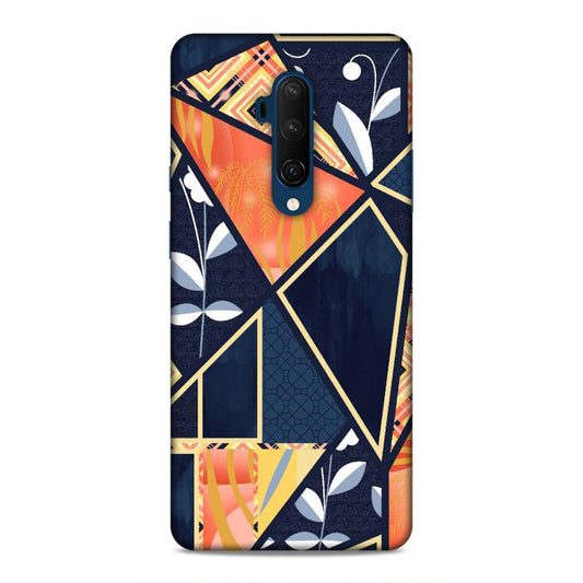 Floral Textile Pattern Hard Back Case For OnePlus 7T Pro