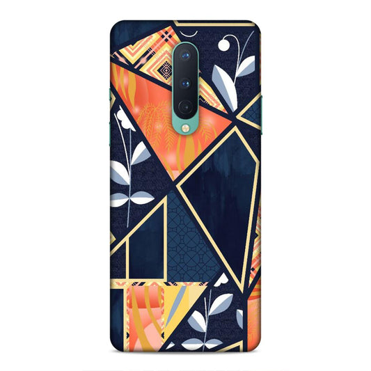 Floral Textile Pattern Hard Back Case For OnePlus 8