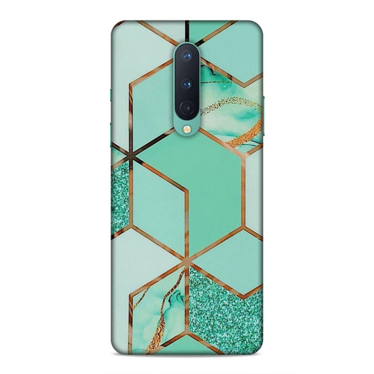 Hexagonal Marble Pattern Hard Back Case For OnePlus 8