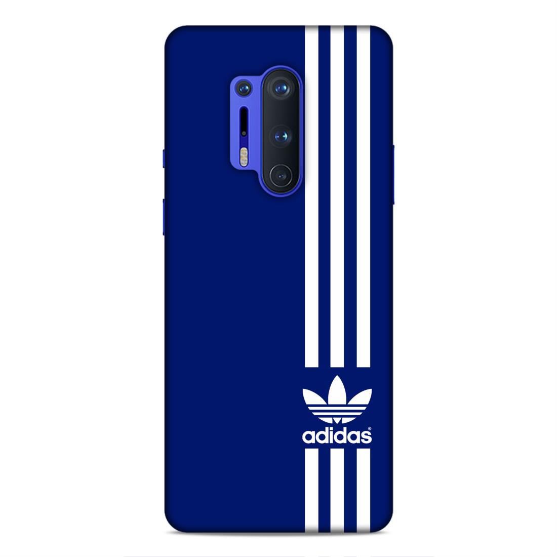Adidas in Blue Hard Back Case For OnePlus 8 Pro