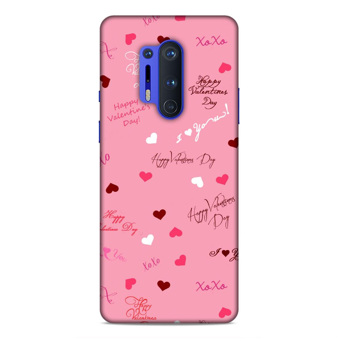Happy Valentines Day Hard Back Case For OnePlus 8 Pro