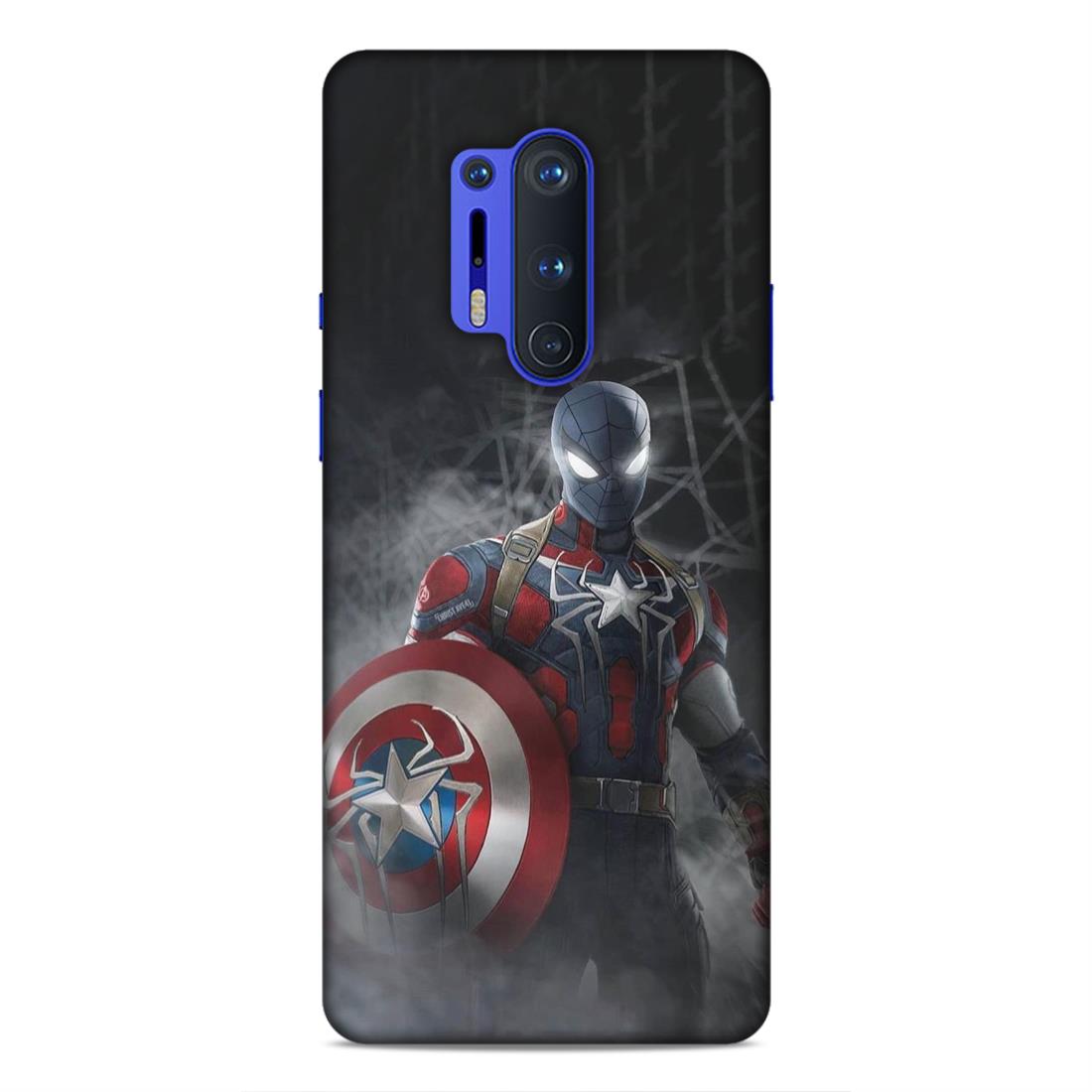 Spiderman With Shild Hard Back Case For OnePlus 8 Pro