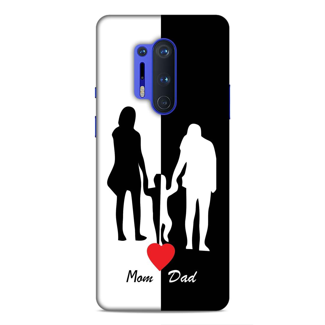 Mom Dad Hard Back Case For OnePlus 8 Pro