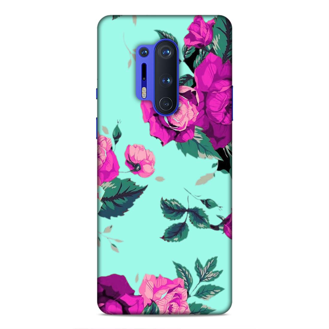 Pink Floral Hard Back Case For OnePlus 8 Pro