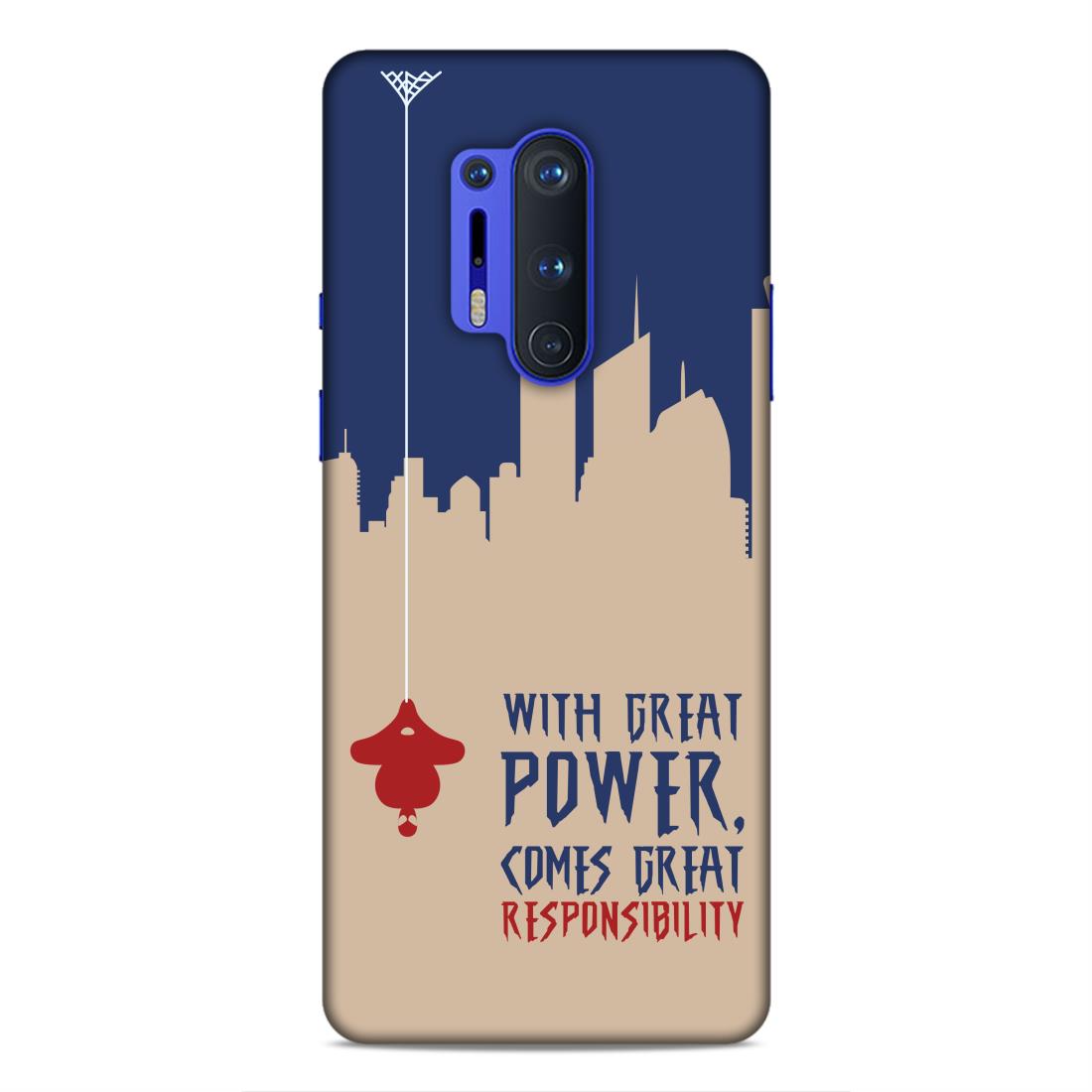 Great Power Comes Great Responsibility Hard Back Case For OnePlus 8 Pro