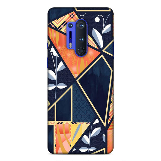 Floral Textile Pattern Hard Back Case For OnePlus 8 Pro