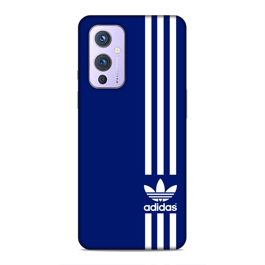 Adidas in Blue Hard Back Case For OnePlus 9
