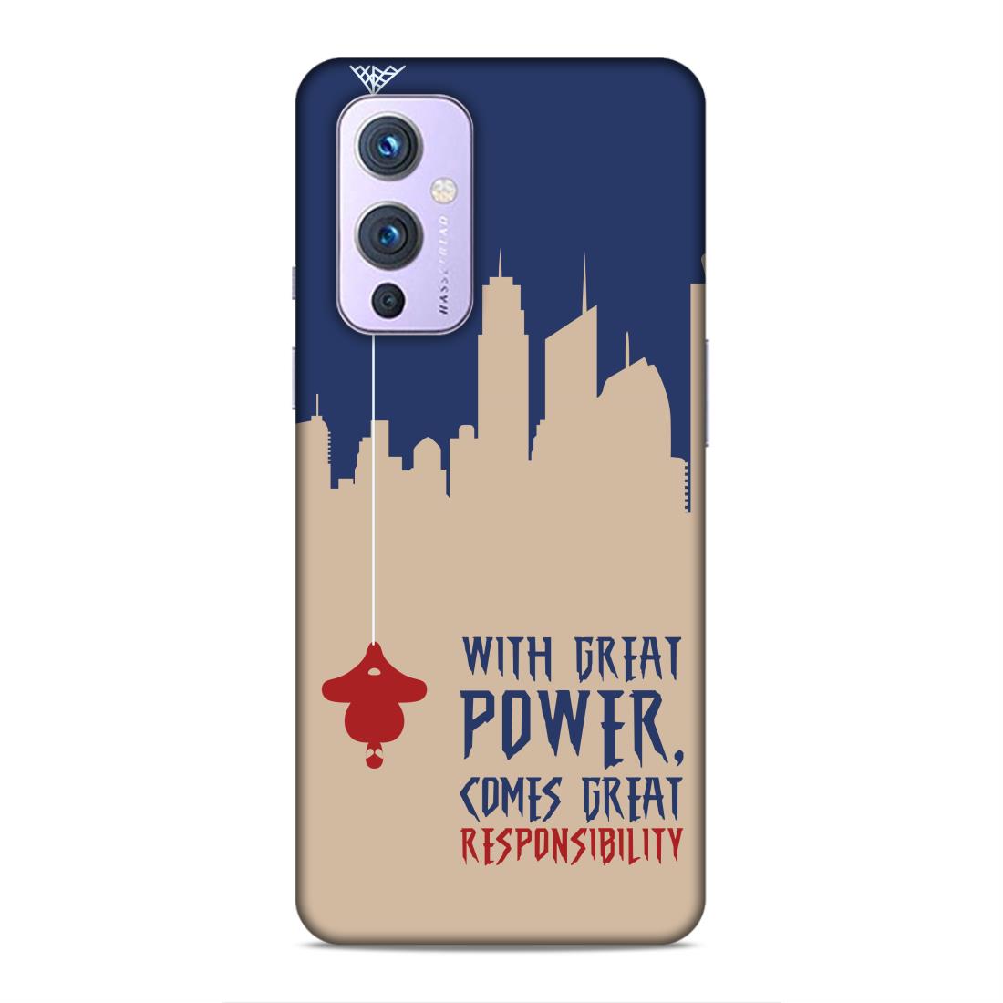 Great Power Comes Great Responsibility Hard Back Case For OnePlus 9